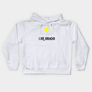 A funny map of Colorado Kids Hoodie